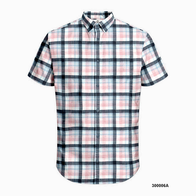Harbour Bay Mens S/S Shirts Peach