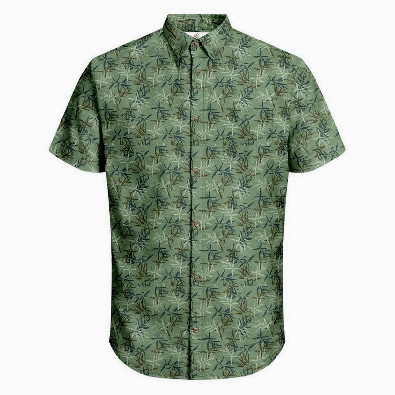 Harbour Bay Mens S/S Shirts Green