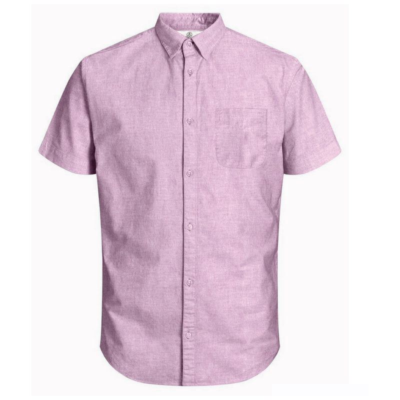 Harbour Bay Mens S/S Shirts Purple