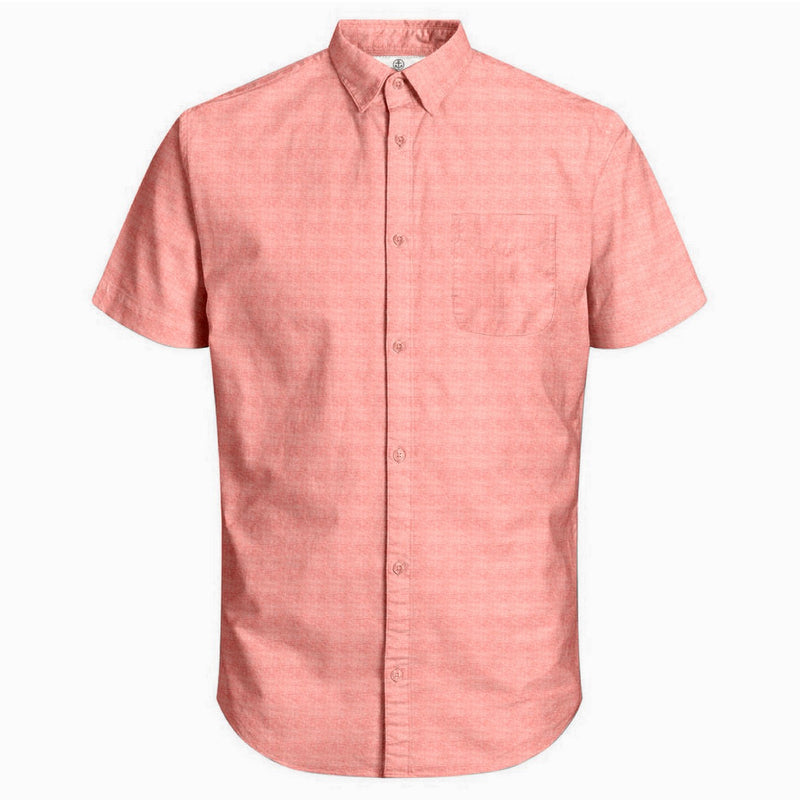 Harbour Bay Mens S/S Shirts Peach