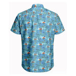Harbour Bay Mens S/S Shirts Blue