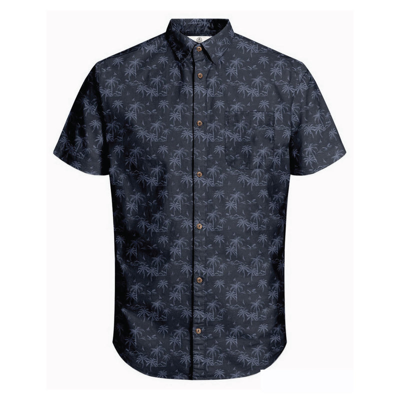 Harbour Bay Mens S/S Shirts Navy