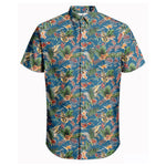 Harbour Bay Mens S/S Shirts Blue