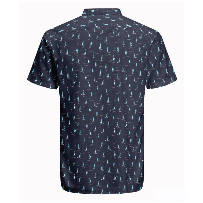 Harbour Bay Mens S/S Shirts Navy