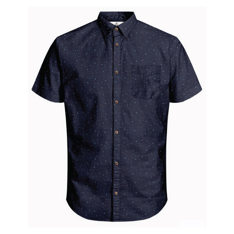 Harbour Bay Mens S/S Shirts Navy