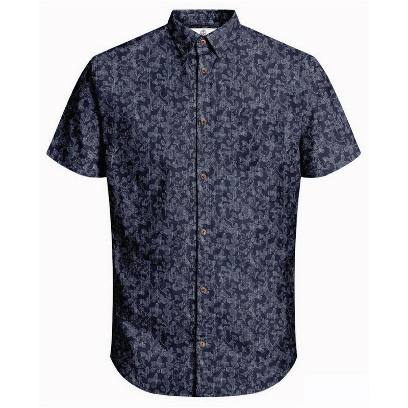 Harbour Bay Mens S/S Shirts Navy