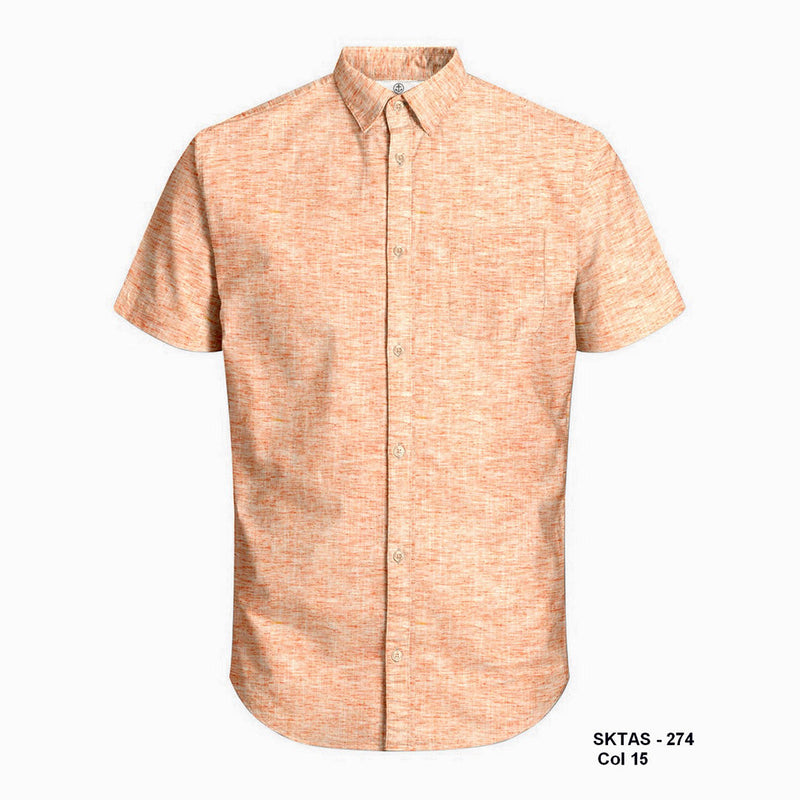 Harbour Bay Mens S/S Shirts Orange
