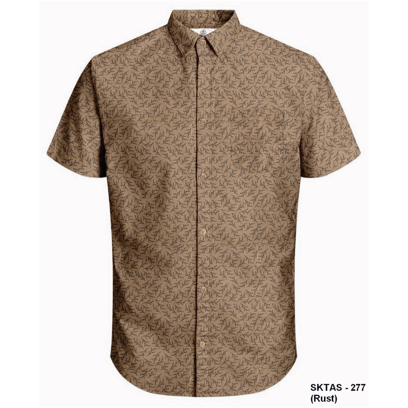 Harbour Bay Mens S/S Shirts Rust