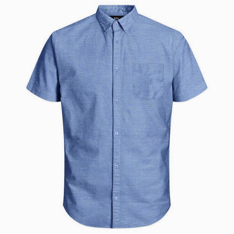 Sol Mens S/S Shirts Blue
