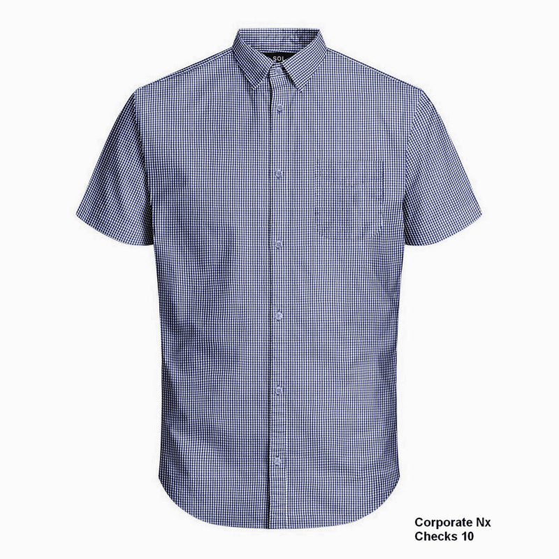 Sol Mens S/S Shirts Navy