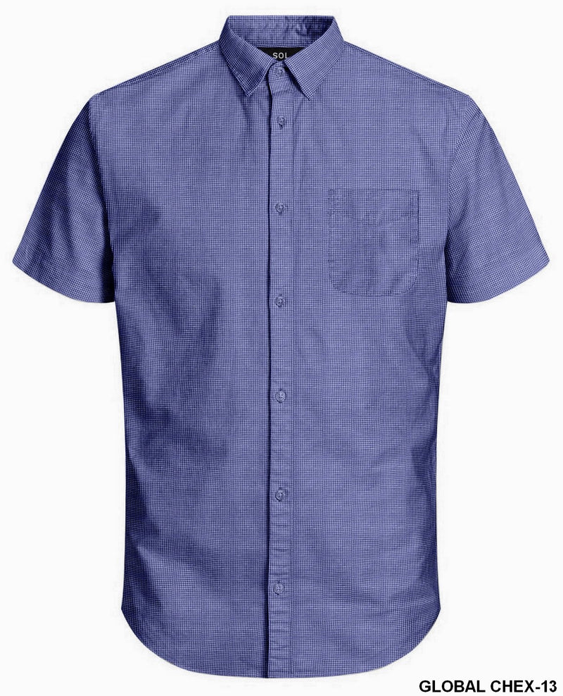 Sol Mens S/S Shirts Dark Blue
