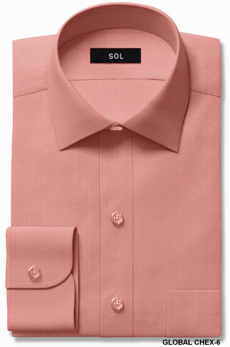 Sol Mens L/S Shirts Peach