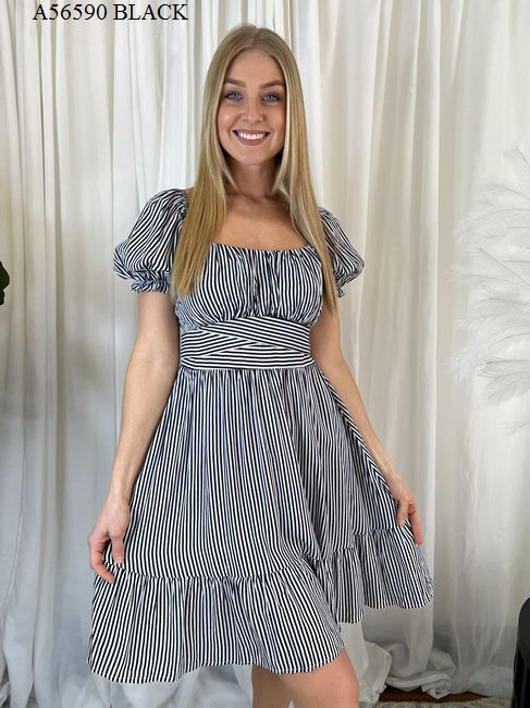 Miracle Short Dress Black Size