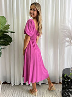 Miracle Ladies Maxi Dress Magenta