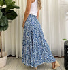 Miracle Ladies Long Skirt Blue