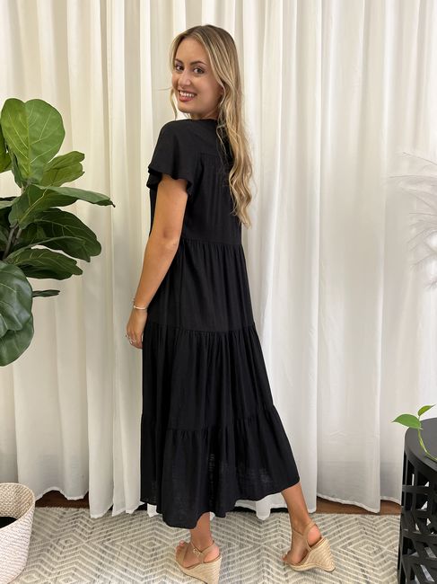 Miracle Ladies Maxi Dress Black