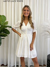 Miracle Ladies Short Dress White