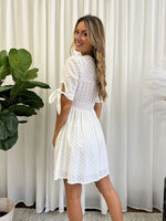 Miracle Ladies Short Dress White