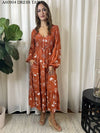 Miracle Ladies Maxi Dress Tan
