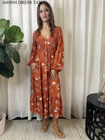 Miracle Ladies Maxi Dress Tan