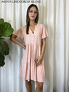 Miracle Ladies Short Dress Blush