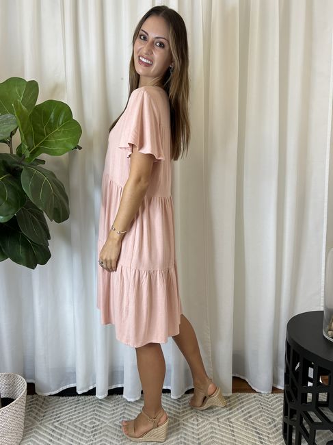 Miracle Ladies Short Dress Blush