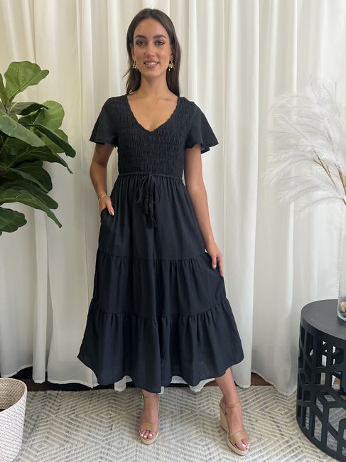 Miracle Ladies Maxi Dress Black