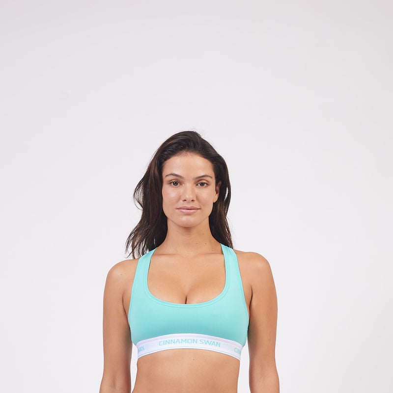 Cinnamon Swan Bralette Aqua