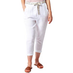 Vera May Ladies Italian Linen White Pants