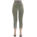 Vera May Ladies Italian Linen Khaki Pants