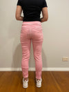 Vera May Ladies Italian Linen Pink  Pants