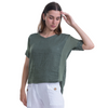 Vera May Ladies Italian Linen Taupe Top