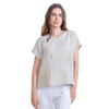 Vera May Ladies Italian Linen Sand Top