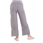 Vera May Ladies Italian Linen Taupe Pants