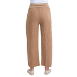 Vera May Ladies Italian Linen Camel Pants