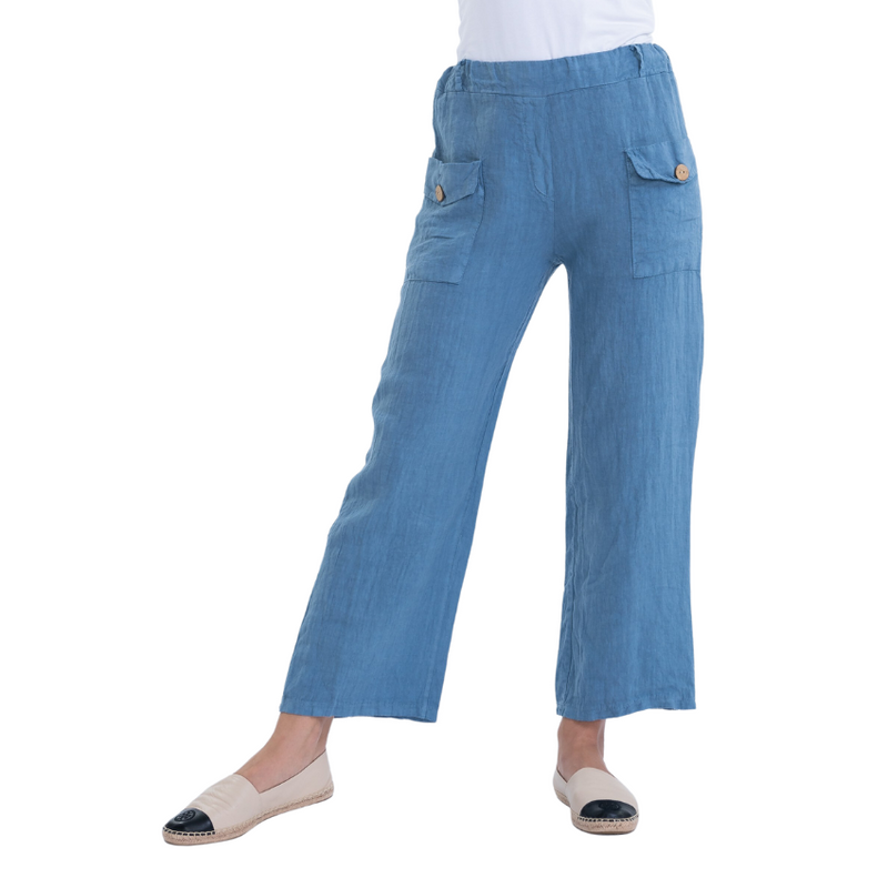 Vera May Ladies Italian Linen Jeans Pants