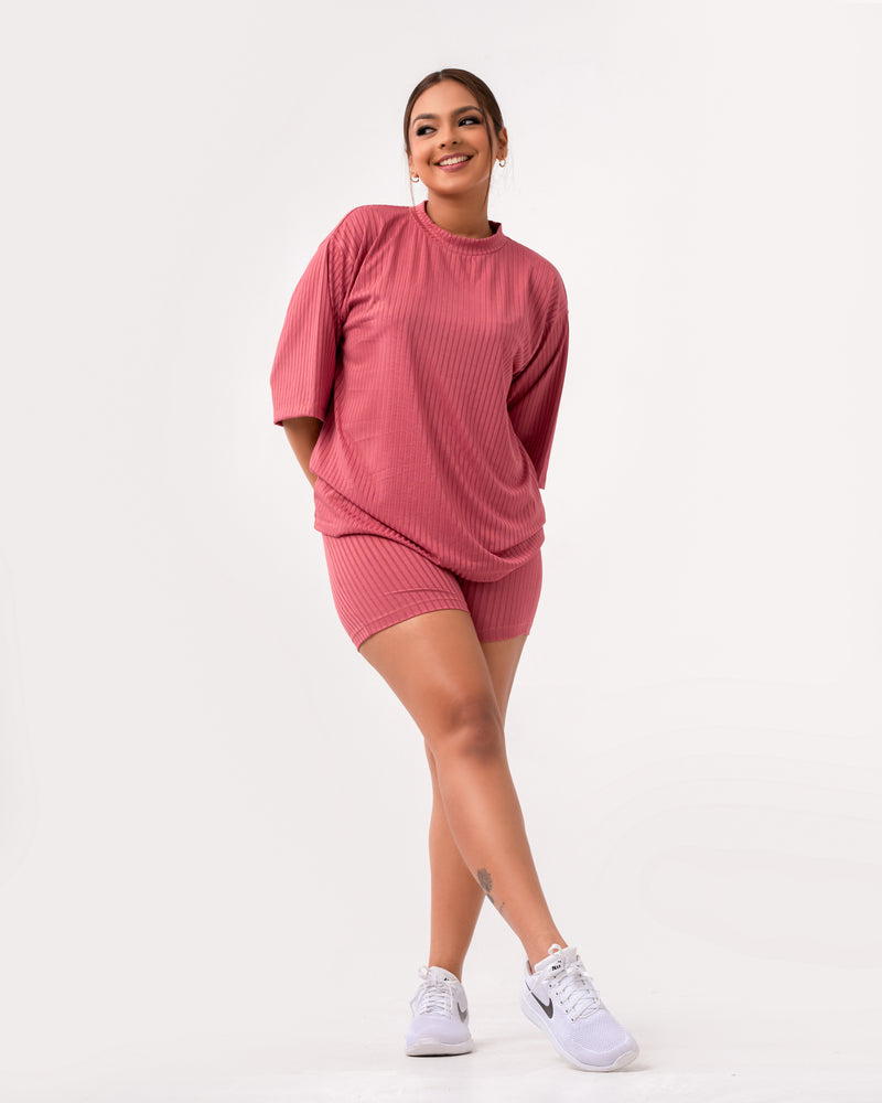 Bellini Ladies Oversized T-Shirt Pink