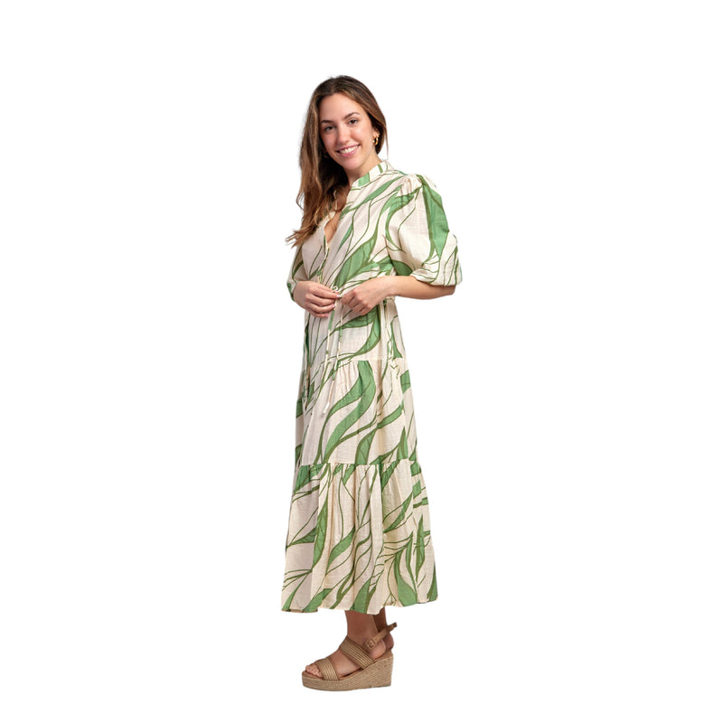 Jore ladies Raffaella Maxi Dress Green