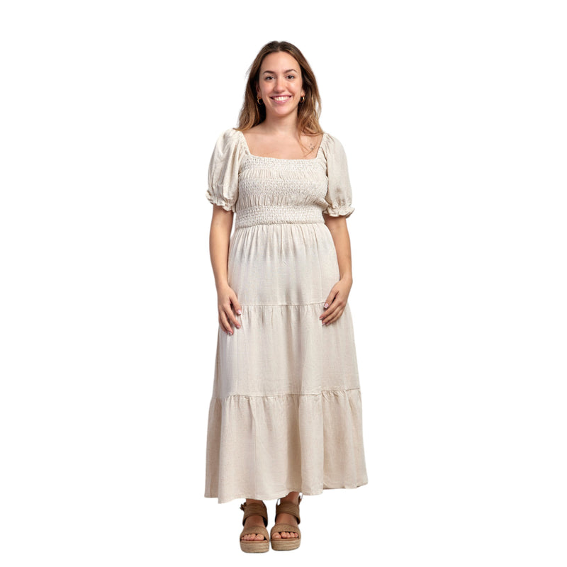 Jore ladies Vittoria Maxi Dress Oat