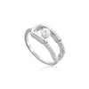 Ania Haie Muse Pearl Cz Interlocking Ring