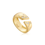 Ania Haie Muse Cz Wide Adustable Ring