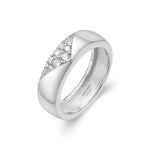 Ania Haie Vogue Gold/Silver Pave Cz Bold Ring