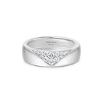 Ania Haie Vogue Gold/Silver Pave Cz Bold Ring