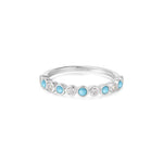 Ania Haie Voyager Gold/SILVER Bezel Cz/Turquoise Ring