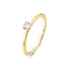 Ania Haie Sunny Gold/silver Classic Cz Solitaire Ring