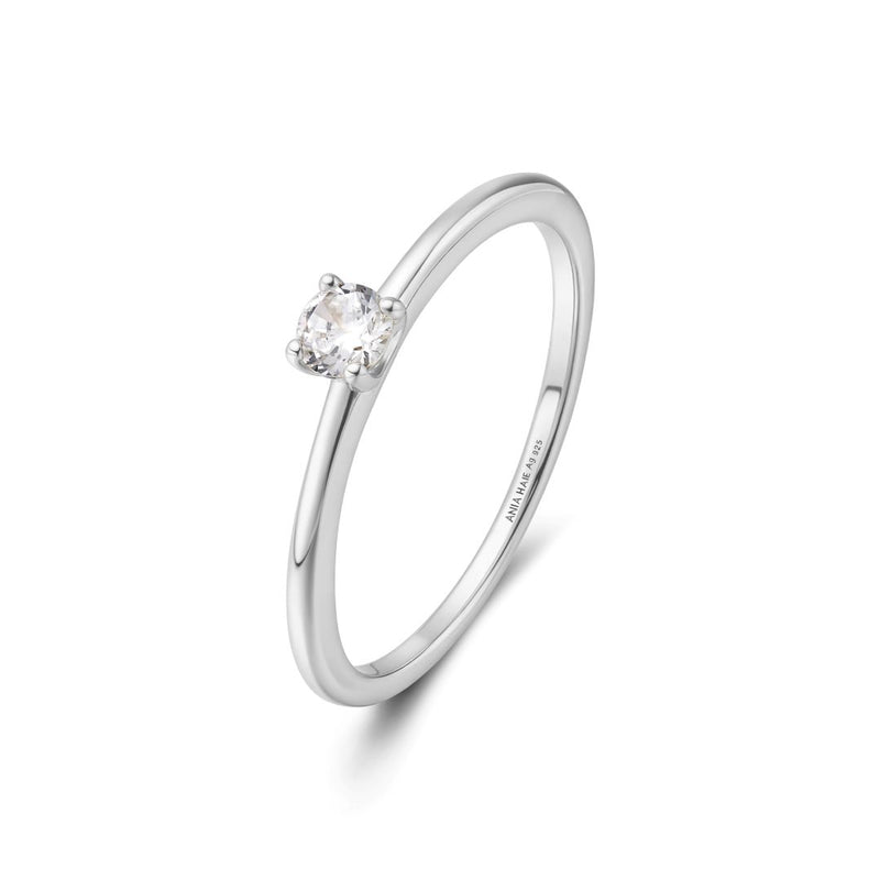 Ania Haie Sunny Gold/silver Classic Cz Solitaire Ring