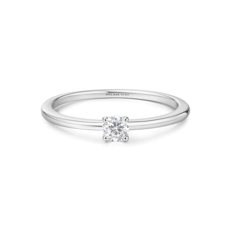 Ania Haie Sunny Gold/silver Classic Cz Solitaire Ring