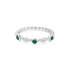 Ania Haie Sunny Silver Bezel Malachite Bead Ring