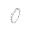 Ania Haie Dainty Gold/Silver Bezel Cz Zig-Zag Ring