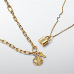Pandora Figure of 8 chain link 14k gold-plated necklace